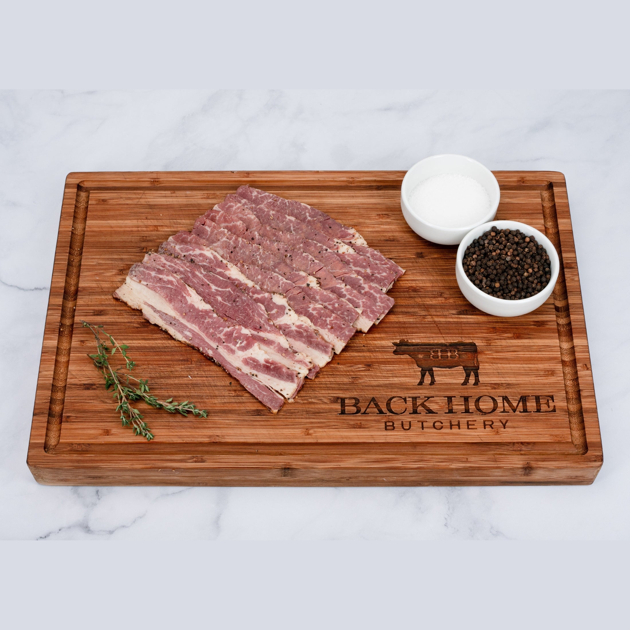 Home Butchery Beef Bacon - Grass Finished - Colorado Pasture Raised – Back Home Butchery