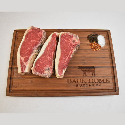 Grass Fed American Wagyu - Dry aged Bone-in NY Strip