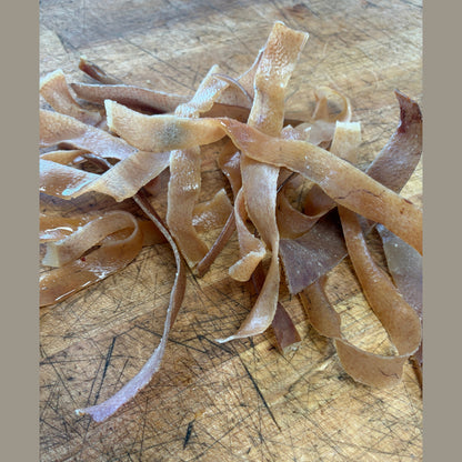 Dehydrated Pork Skin Dog Treats -  Local Heritage Breed